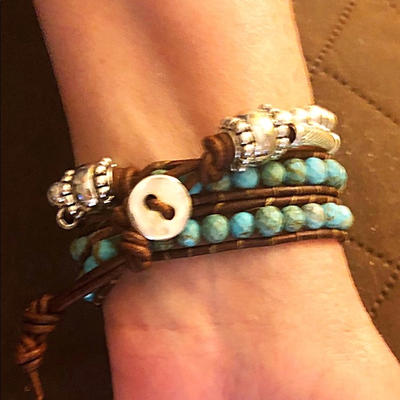 Turquoise & Silver Wrap - Picture 6 of 6